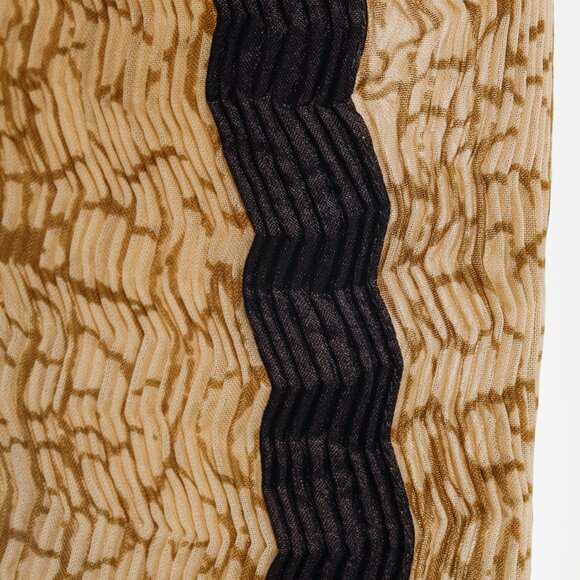 Issey Miyake Archival Tan Zigzag Pleats Long Duster - Picture 7 of 11